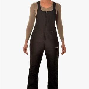 Arctix Women's Essential Insulated Black Snow Bib Overalls - Small Petite